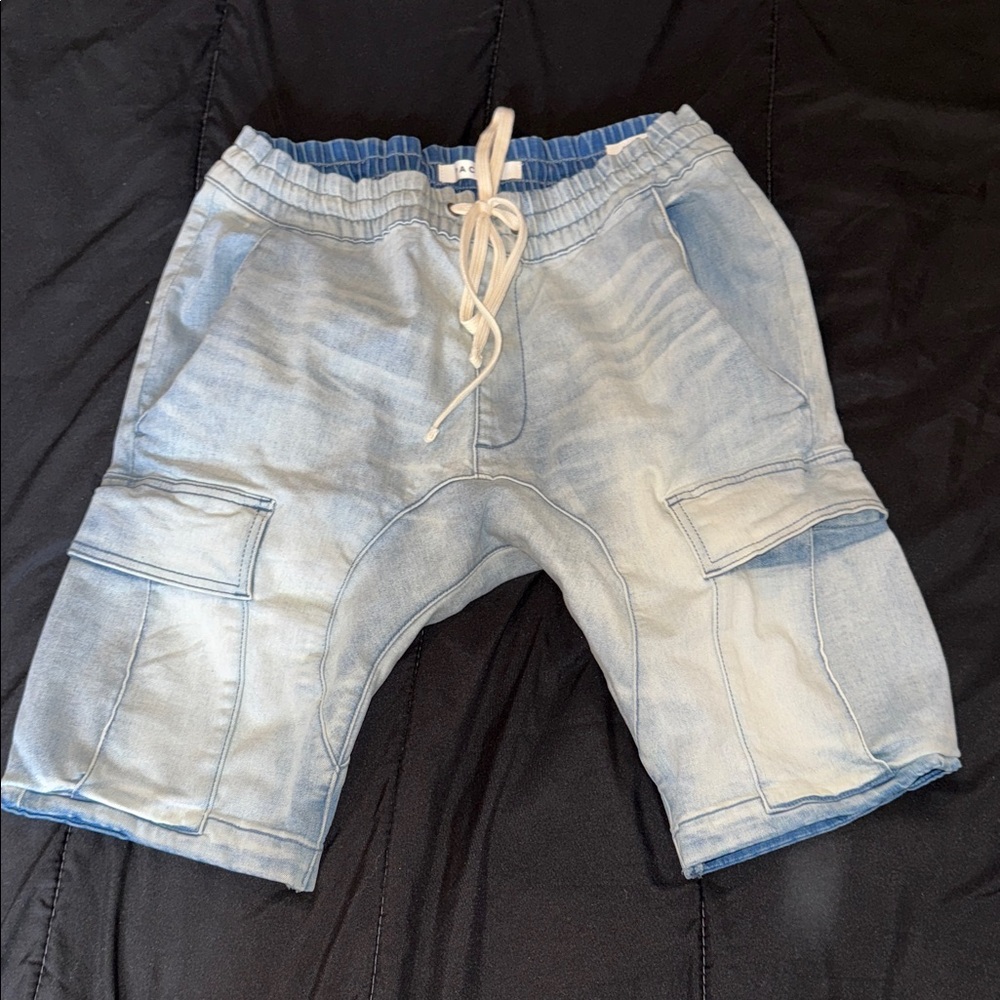 PacSun Light Denim Cargo Shorts
